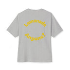 Humorous Oversized Tee - Squeeze Me, Lemonade Anyone?