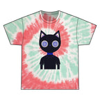 Colorful Tie Dye Cat Graphic Tee
