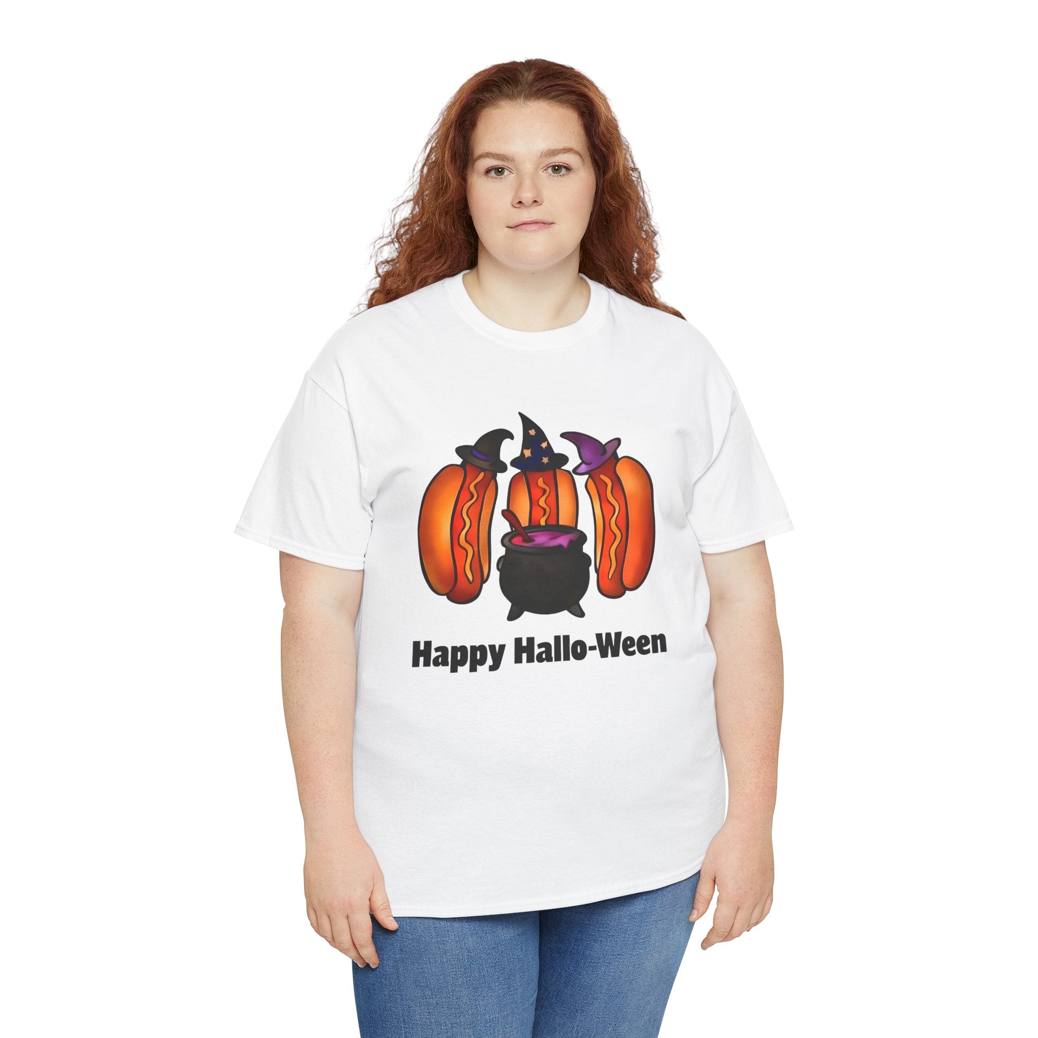 "Happy Hallo-Ween" Hotdog Witches Tee