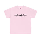 Black Cat Heartbeat Tee
