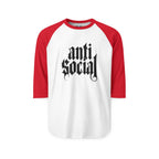 Anti-Social Three-Quarter Sleeve Raglan Shirt