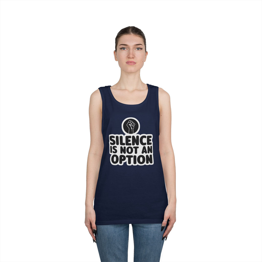 Protest Statement Tank Top - Unisex Heavy Cotton Tee, Activism Apparel, Gift for Advocates, Everyday Wear, Equality Message