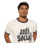 Anti-Social Ringer T-Shirt