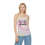 California Glasses Tie-Dye Racerback Tank