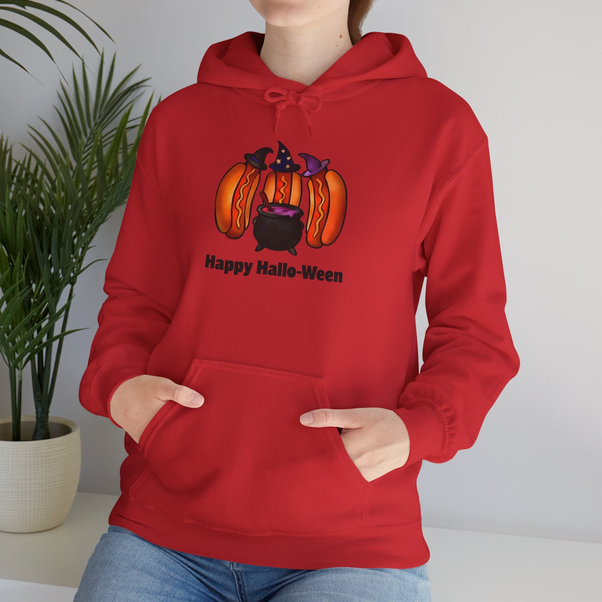 "Happy Hallo-Ween" Hotdog Witches Hoodie
