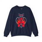 Edgy Bunny Heart Crewneck Sweatshirt