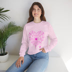 Spiderweb Heart Crewneck Sweatshirt