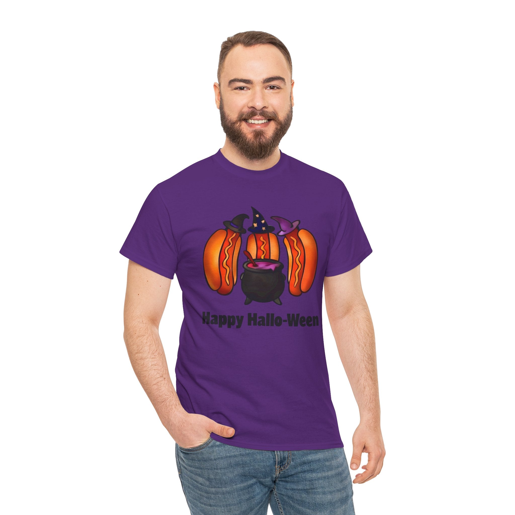 "Happy Hallo-Ween" Hotdog Witches Tee