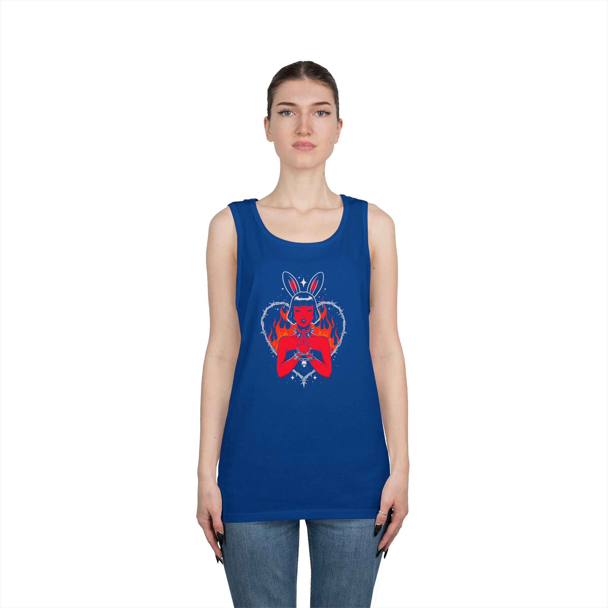Edgy Bunny Heart Tank