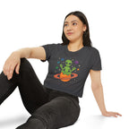 Galactic Alien Cropped Tee