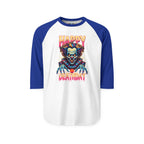 "Happy Deathday" Clown 3/4th Sleeve Raglan Shirt