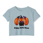 "Happy Hallo-Ween" Hotdog Witches Cropped Tee