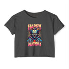 "Happy Deathday" Clown Cropped Tee