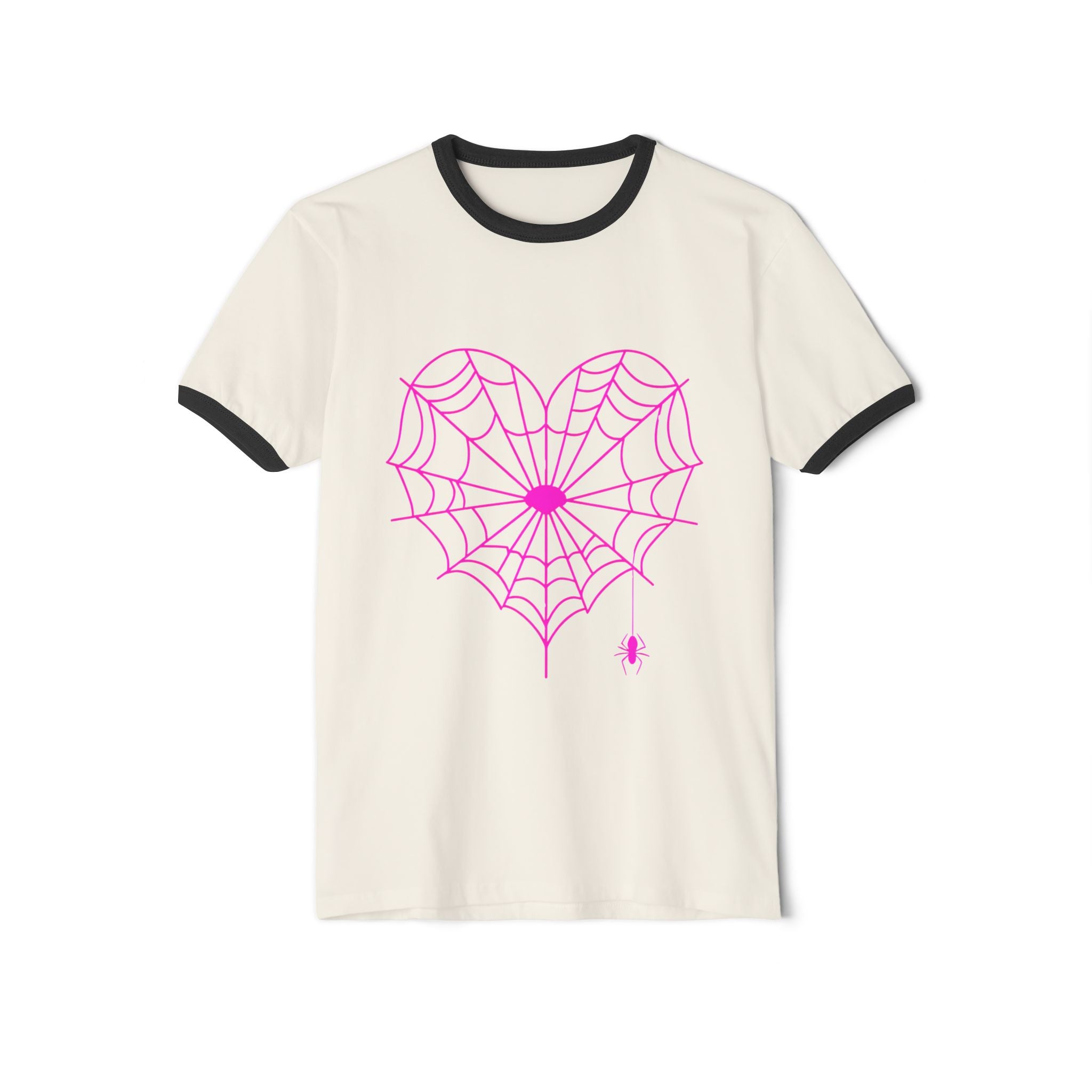 Spiderweb Heart Ringer Tee