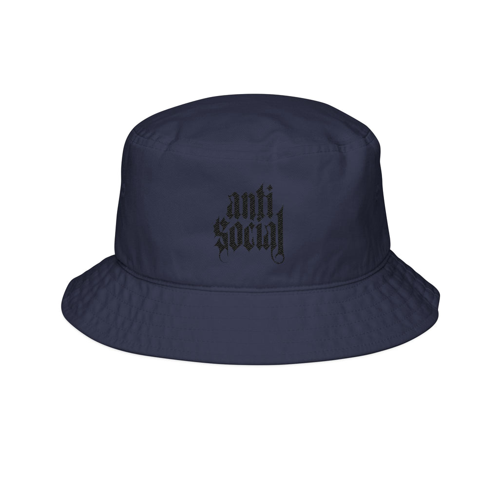 Anti Social Embroidered Bucket Hat