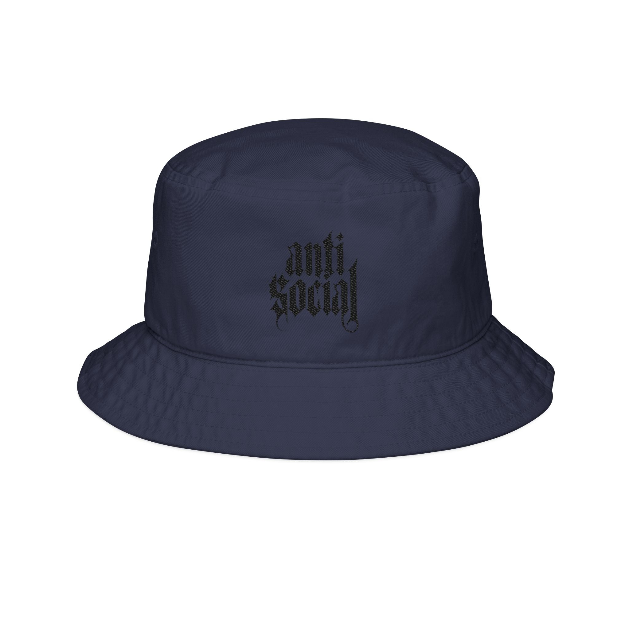 Anti Social Embroidered Bucket Hat