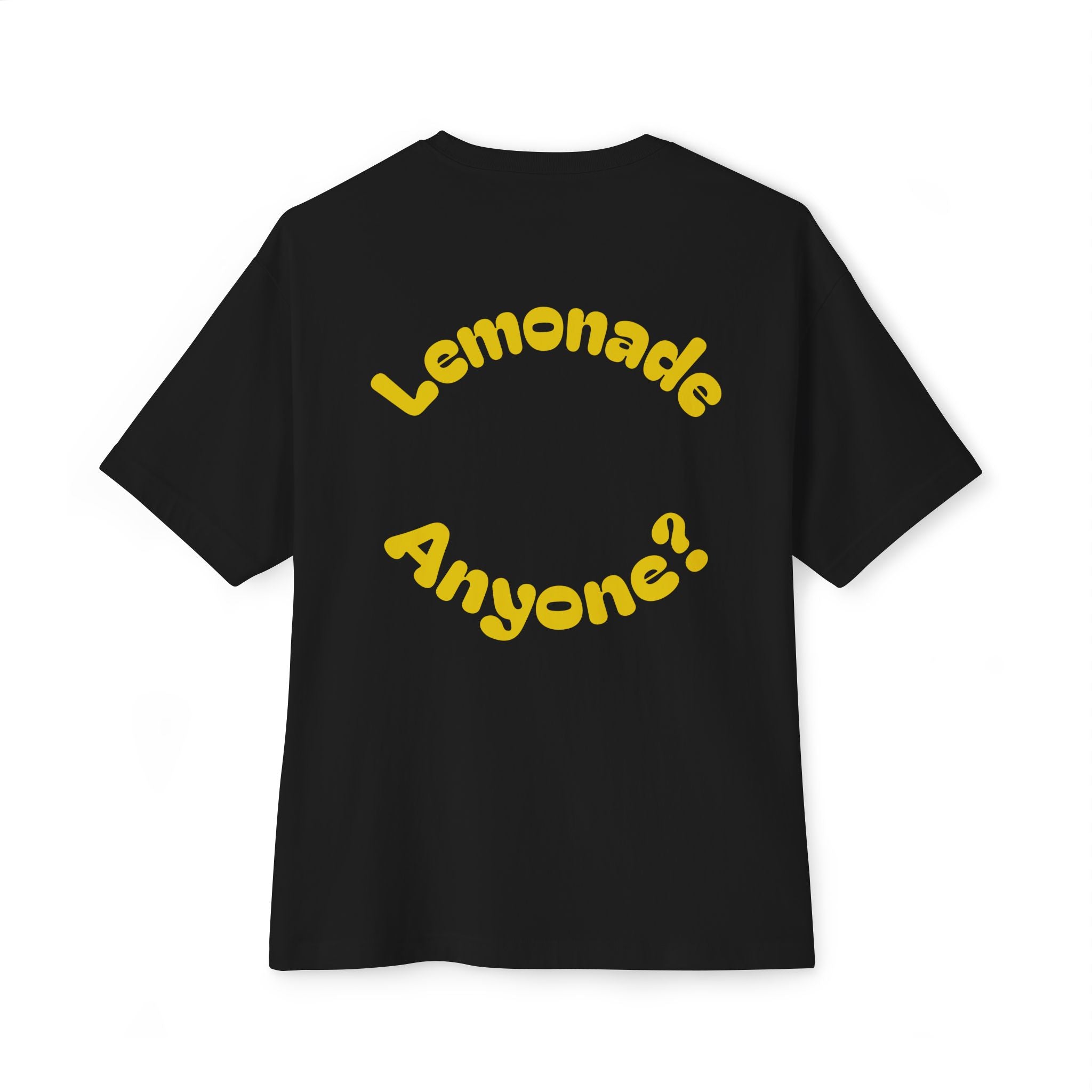 Humorous Oversized Tee - Squeeze Me, Lemonade Anyone?