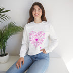 Spiderweb Heart Crewneck Sweatshirt