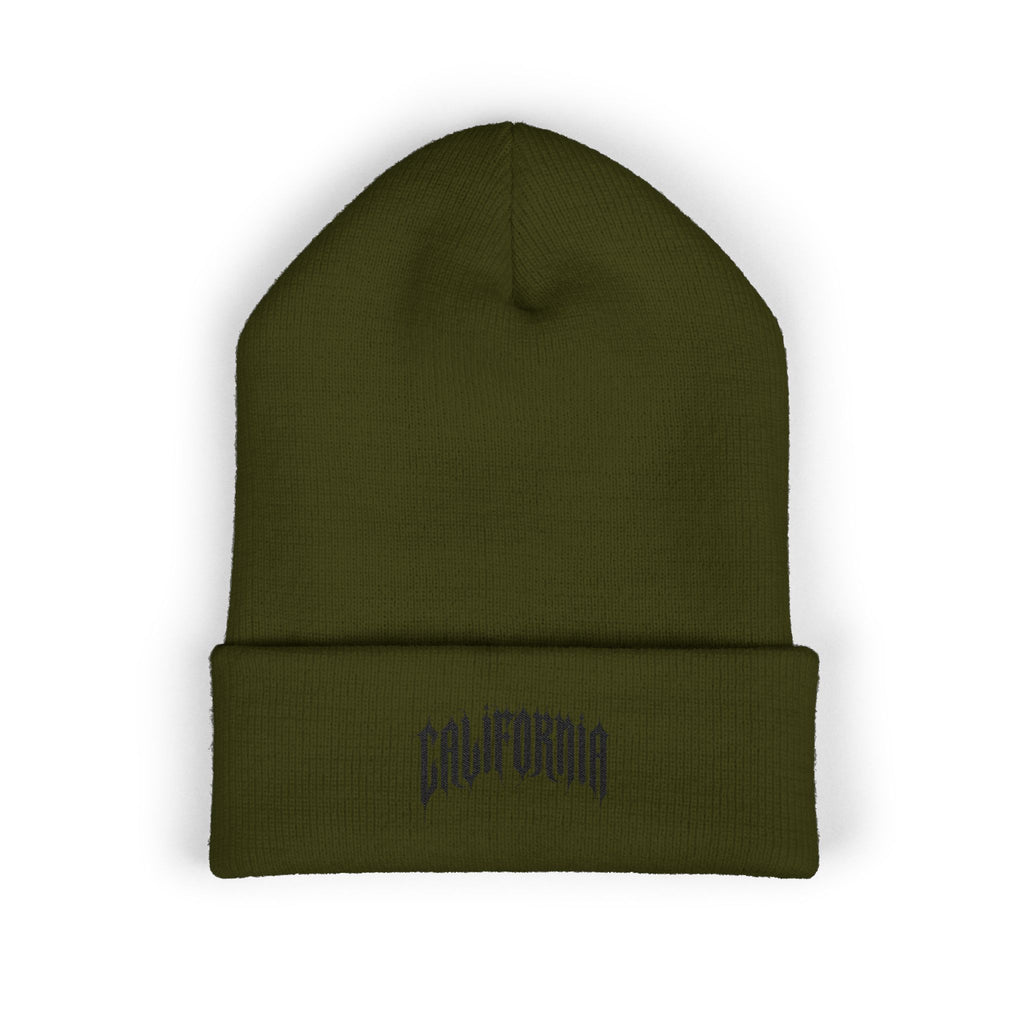 California Embroidered Cuffed Beanie