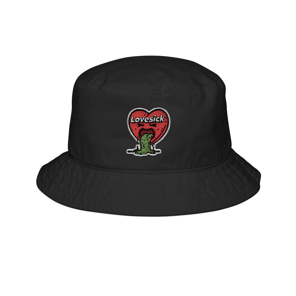 Lovesick Embroidered Bucket Hat