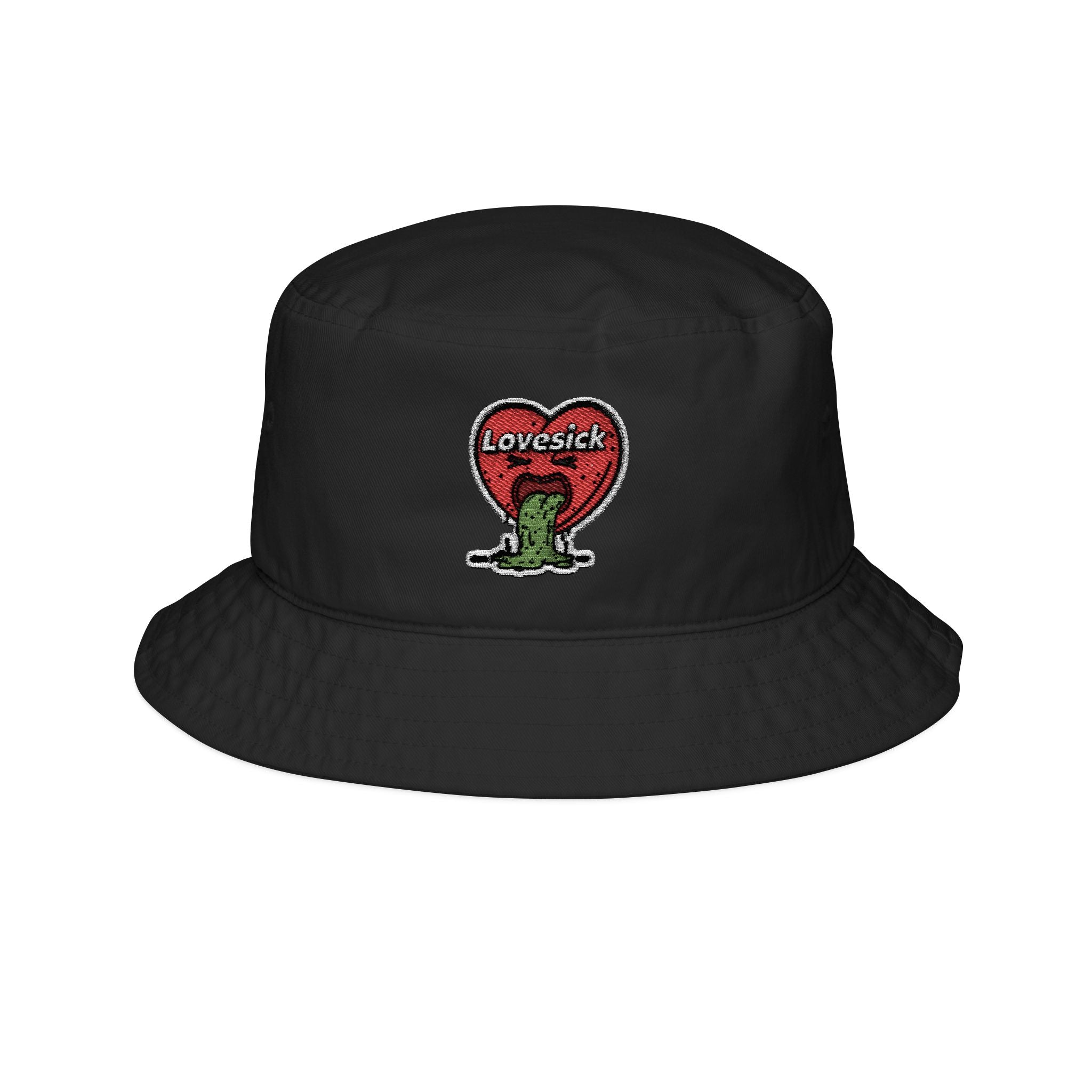 Lovesick Embroidered Bucket Hat