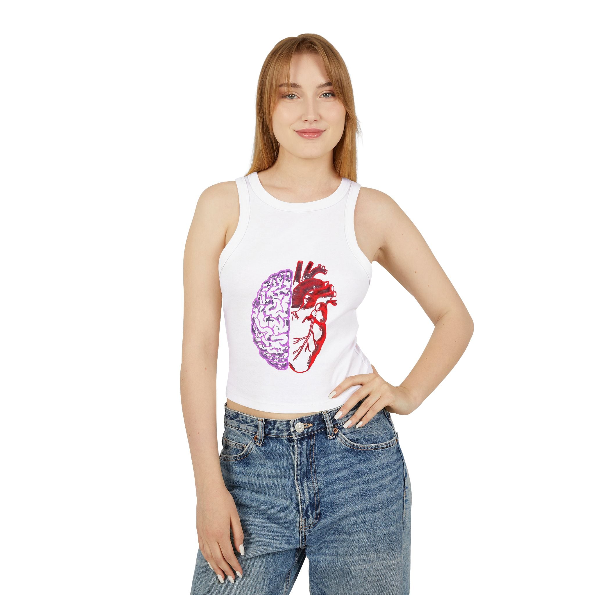 Heart & Brain Cropped Tank