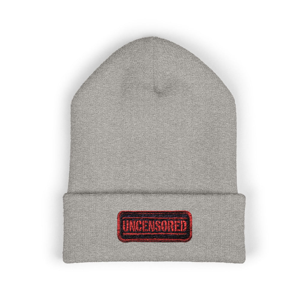 Classic Cuffed Beanie with Uncensored Embroidered Design