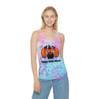 "Happy Hallo-Ween" Hotdog Witches Tie-Dye Racerback Tank