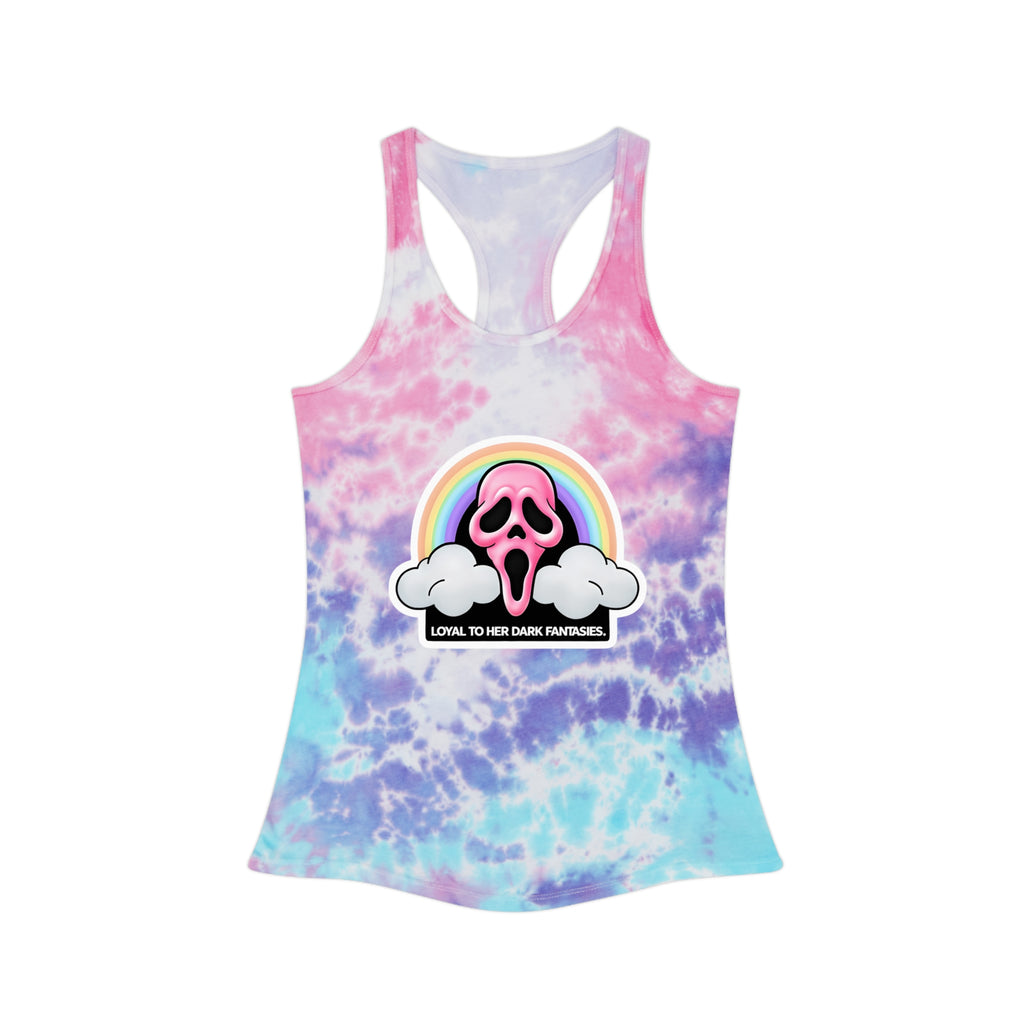 Ghostface Tie Dye Racerback Tank Top