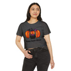 "Happy Hallo-Ween" Hotdog Witches Cropped Tee