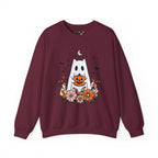 Cute Ghost Pumpkin Crewneck Sweatshirt