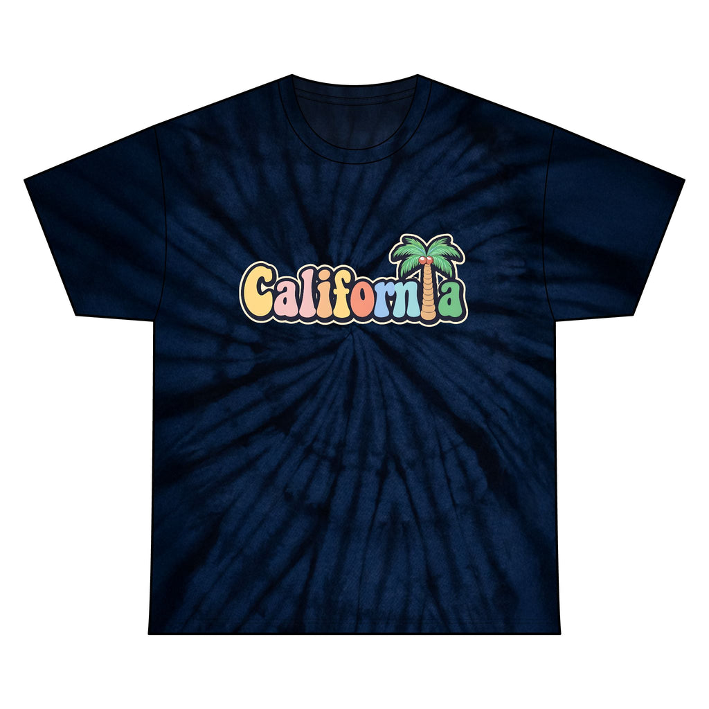 California Palm Tree Tie-Dye Tee
