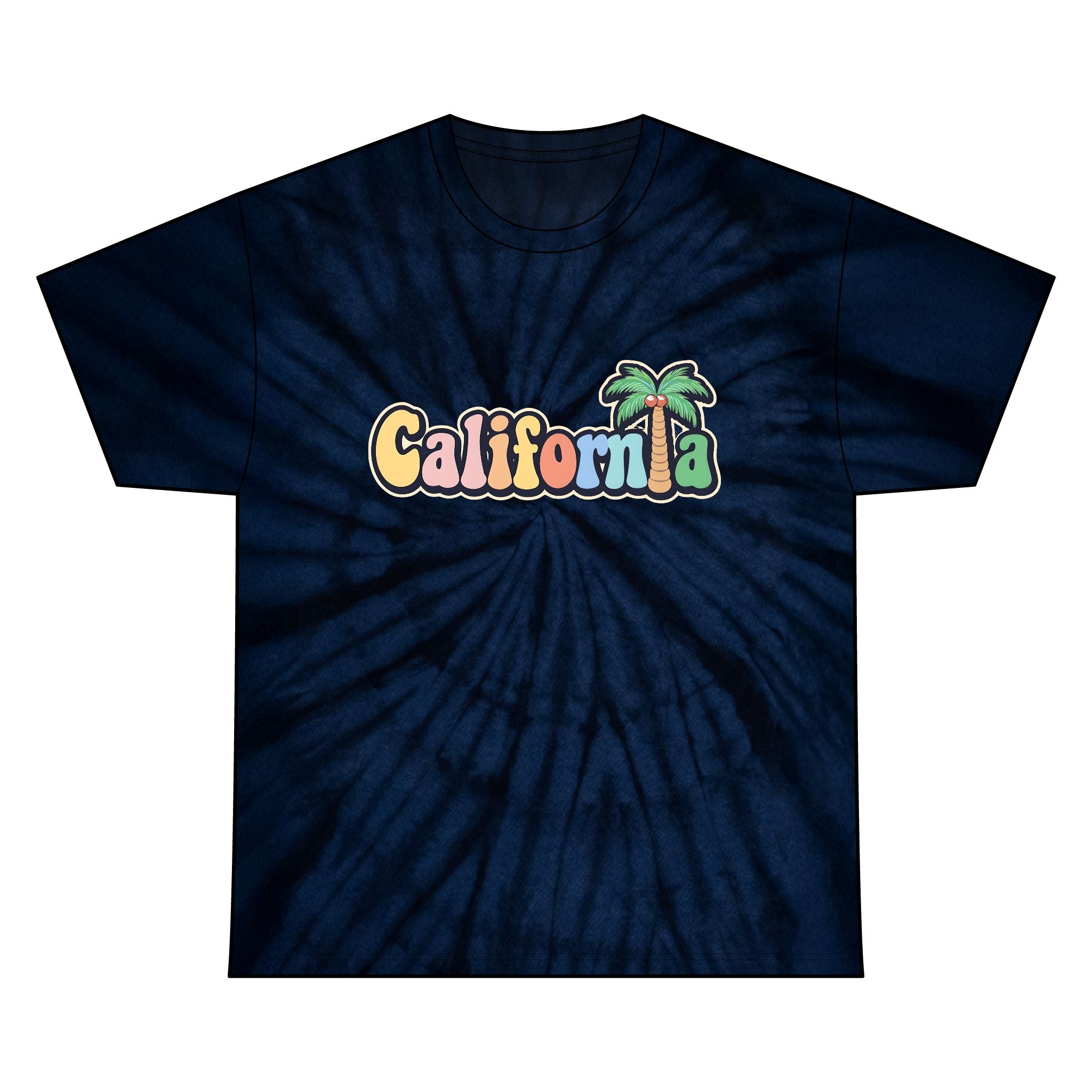 California Palm Tree Tie-Dye Tee