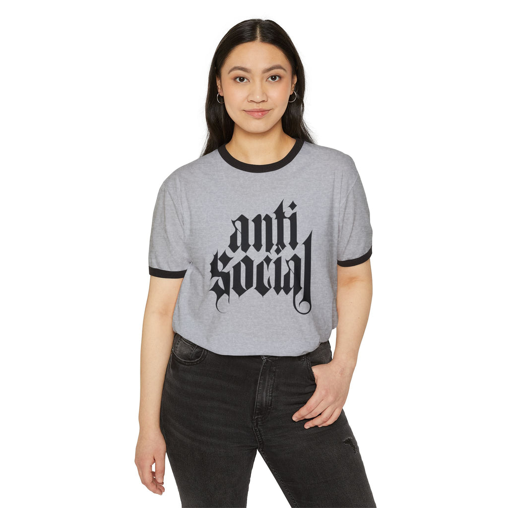 Anti-Social Ringer T-Shirt