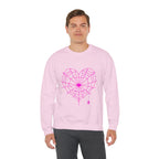 Spiderweb Heart Crewneck Sweatshirt