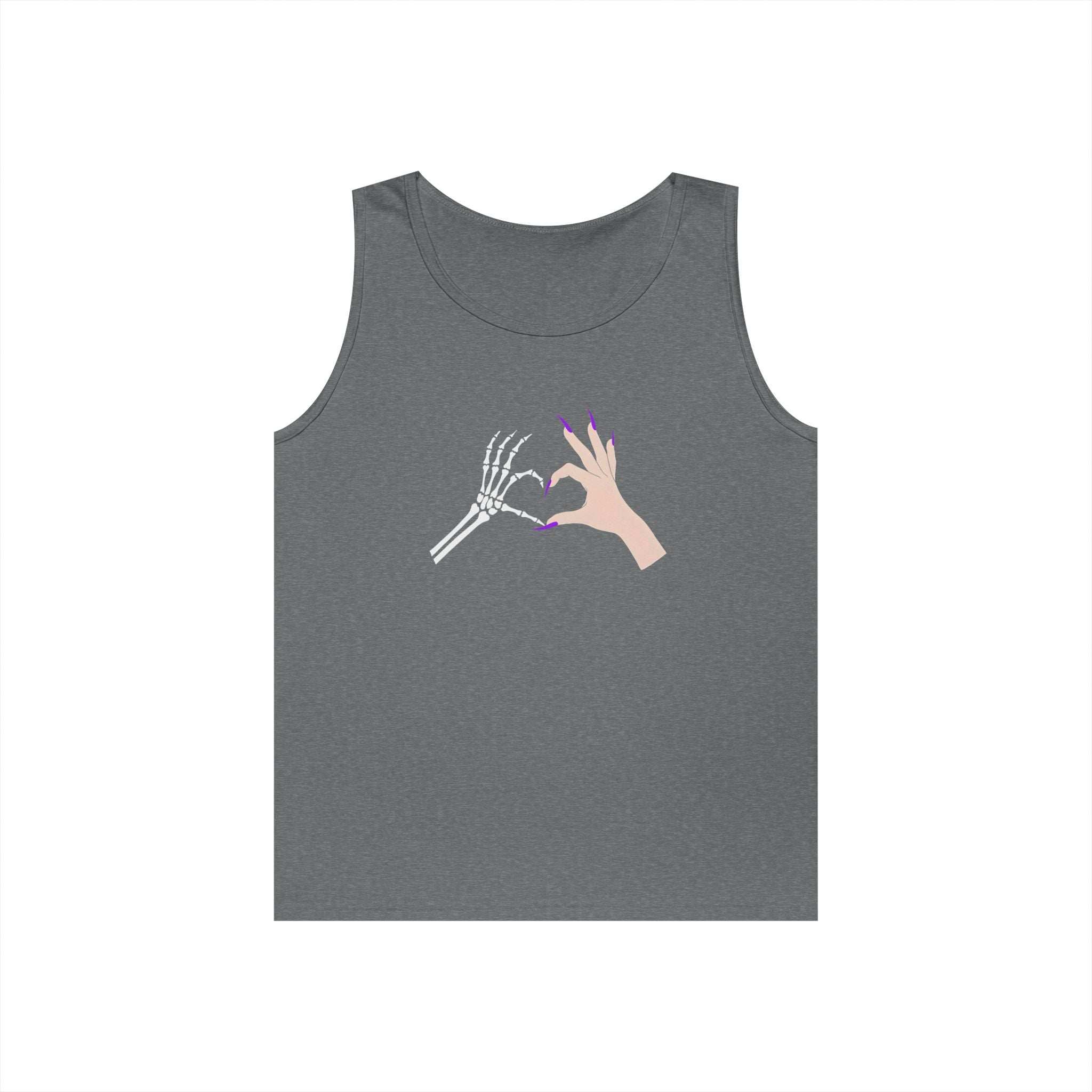 Skeleton Hand Heart Tank