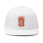 Embroidered Flat Bill Cap - Punk Vibes Hat, Music Festival Accessories, Streetwear Fashion, Trendy Gift for Him or Her