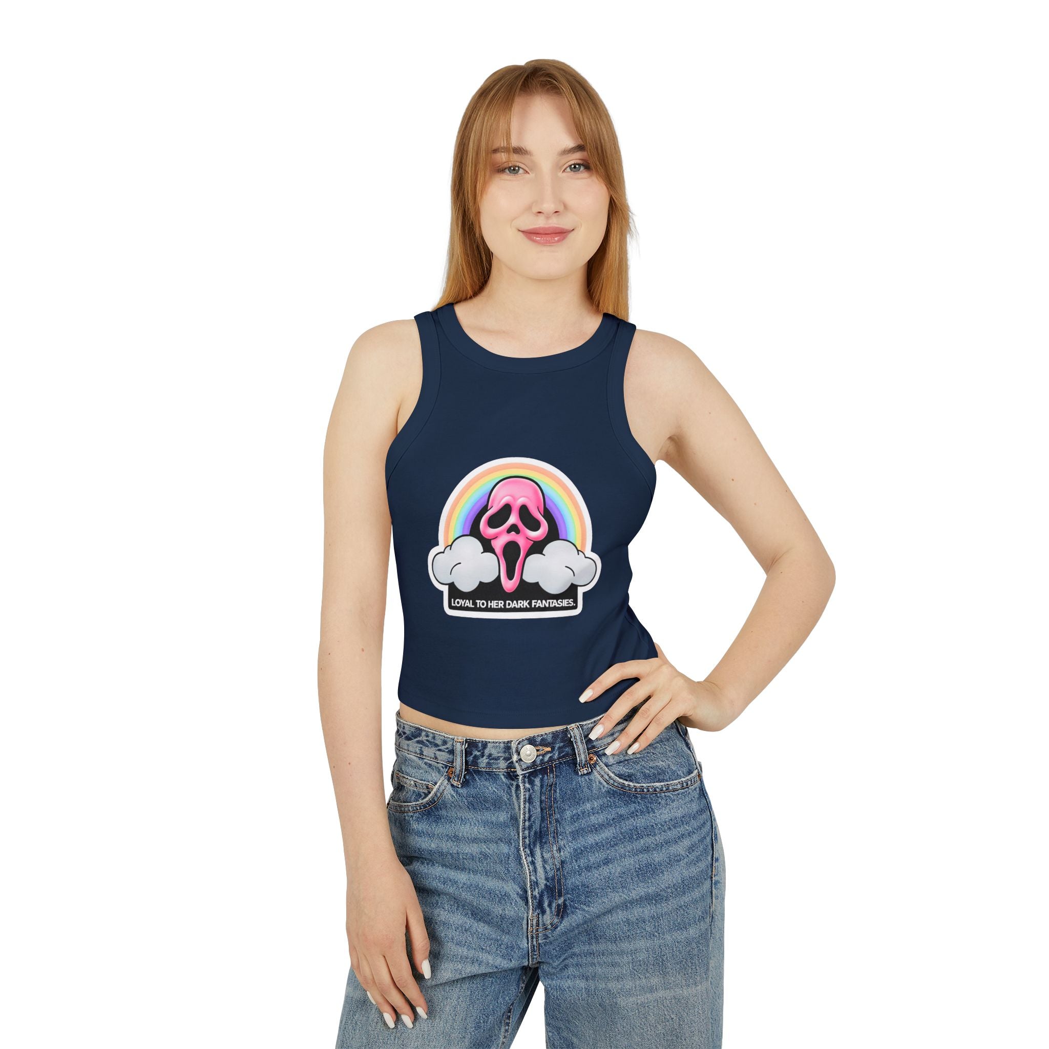 Ghostface Crop Tank Top