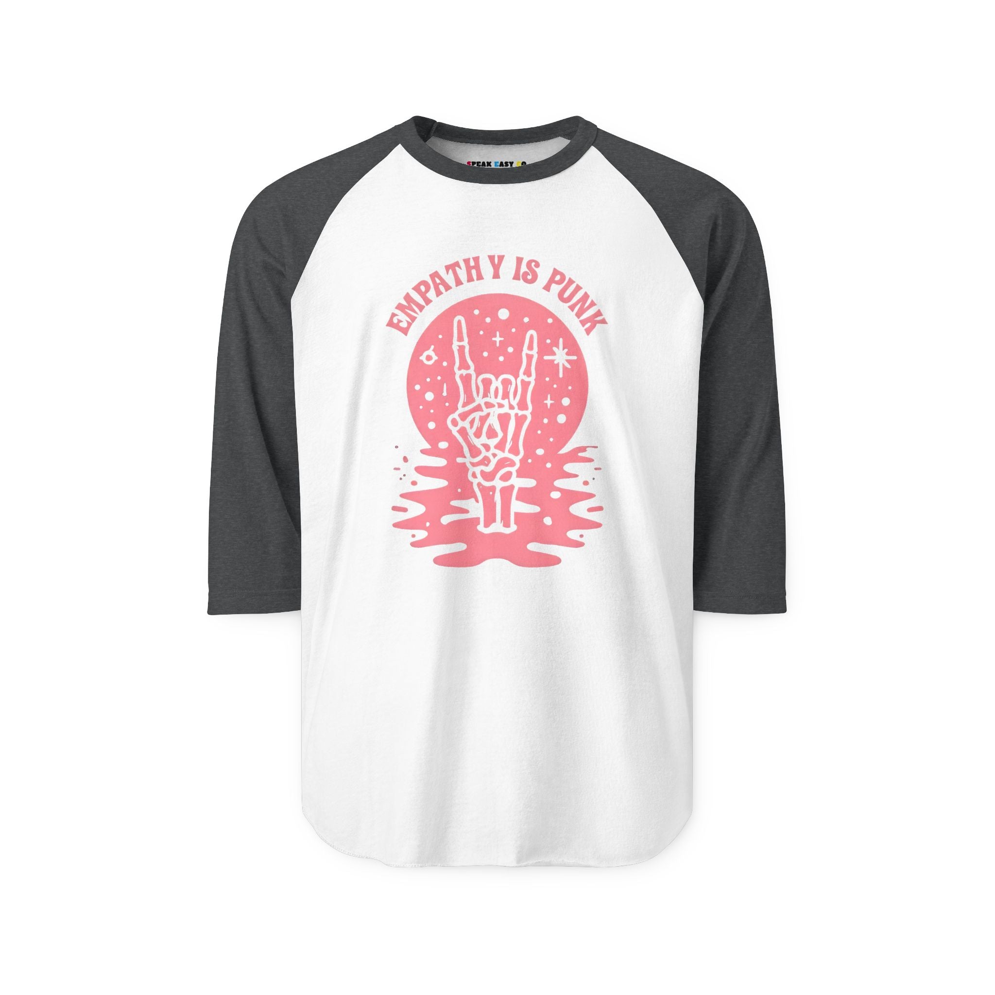 "Empathy Is Punk" 3/4th Sleeve Raglan Shirt
