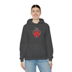 Edgy Bunny Heart Hoodie