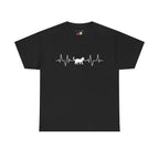 White Cat Heartbeat Tee