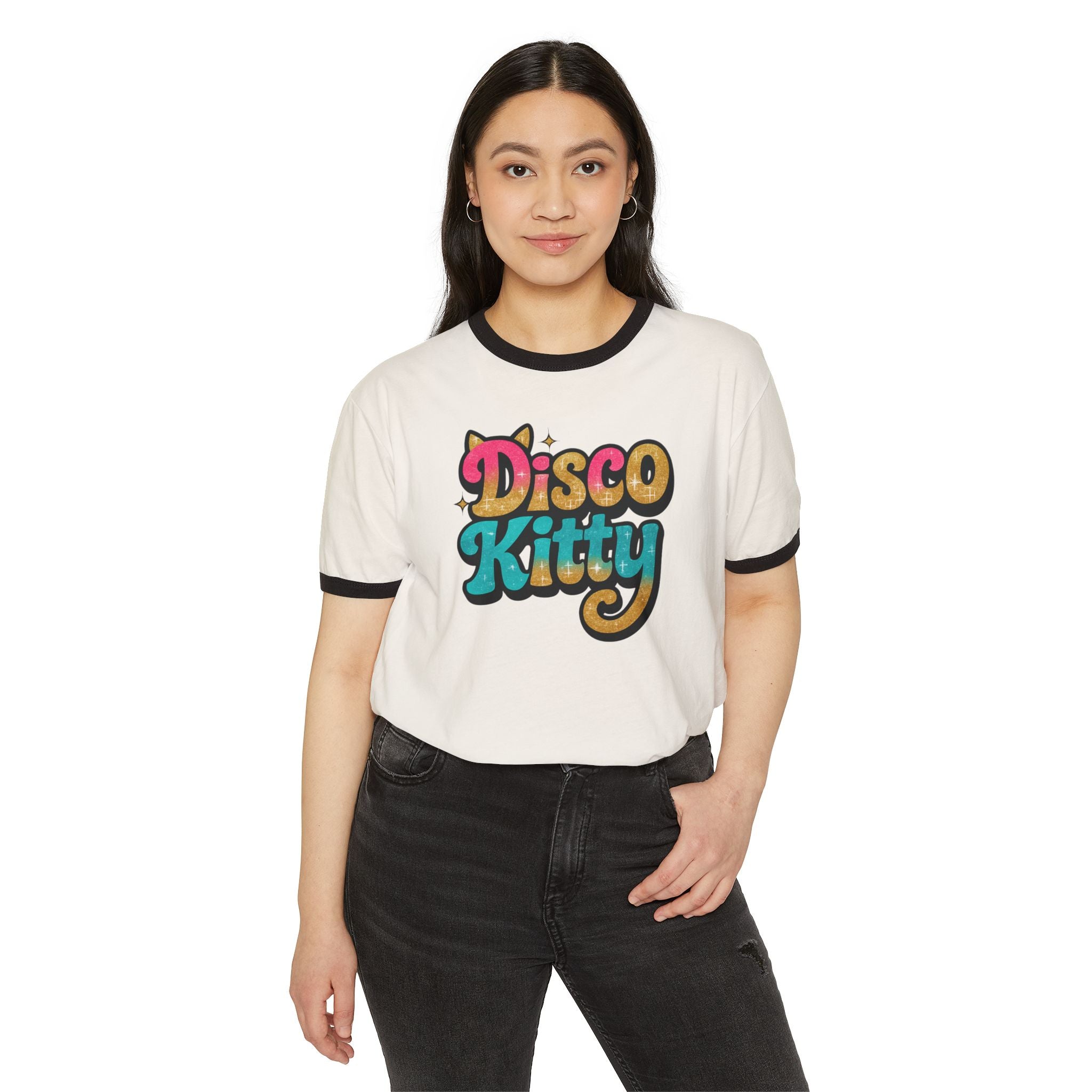 Ringer Tee-Disco Kitty