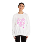 Spiderweb Heart Crewneck Sweatshirt