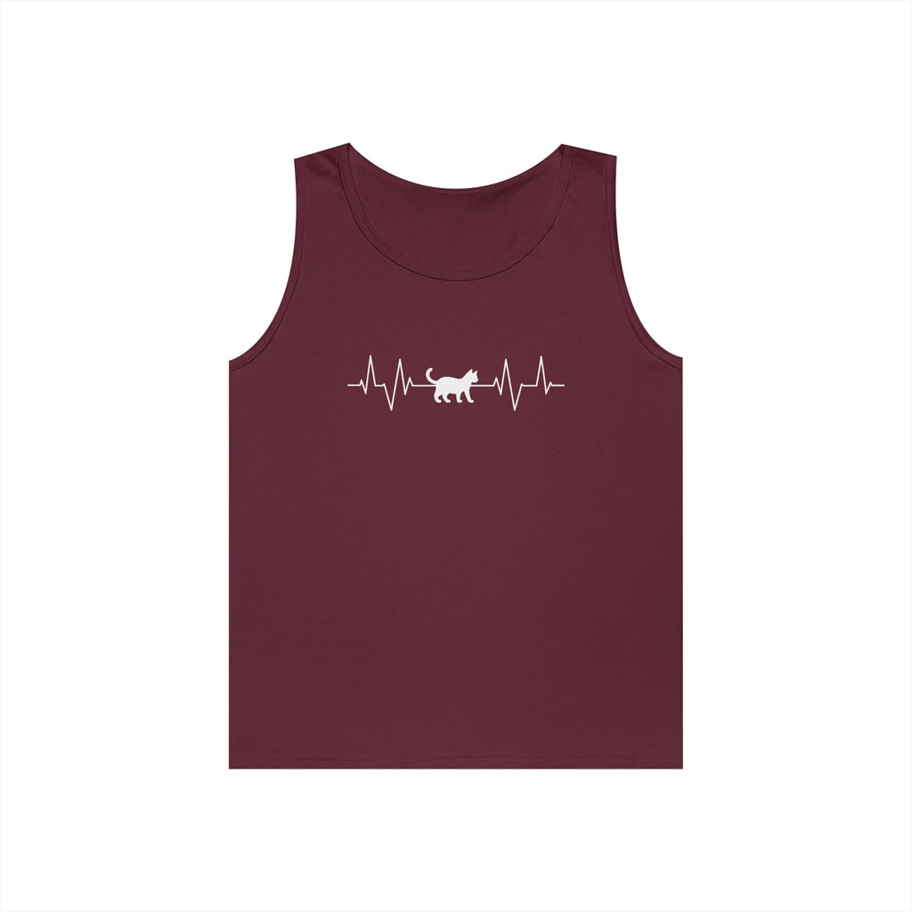 White Cat Heartbeat Tank
