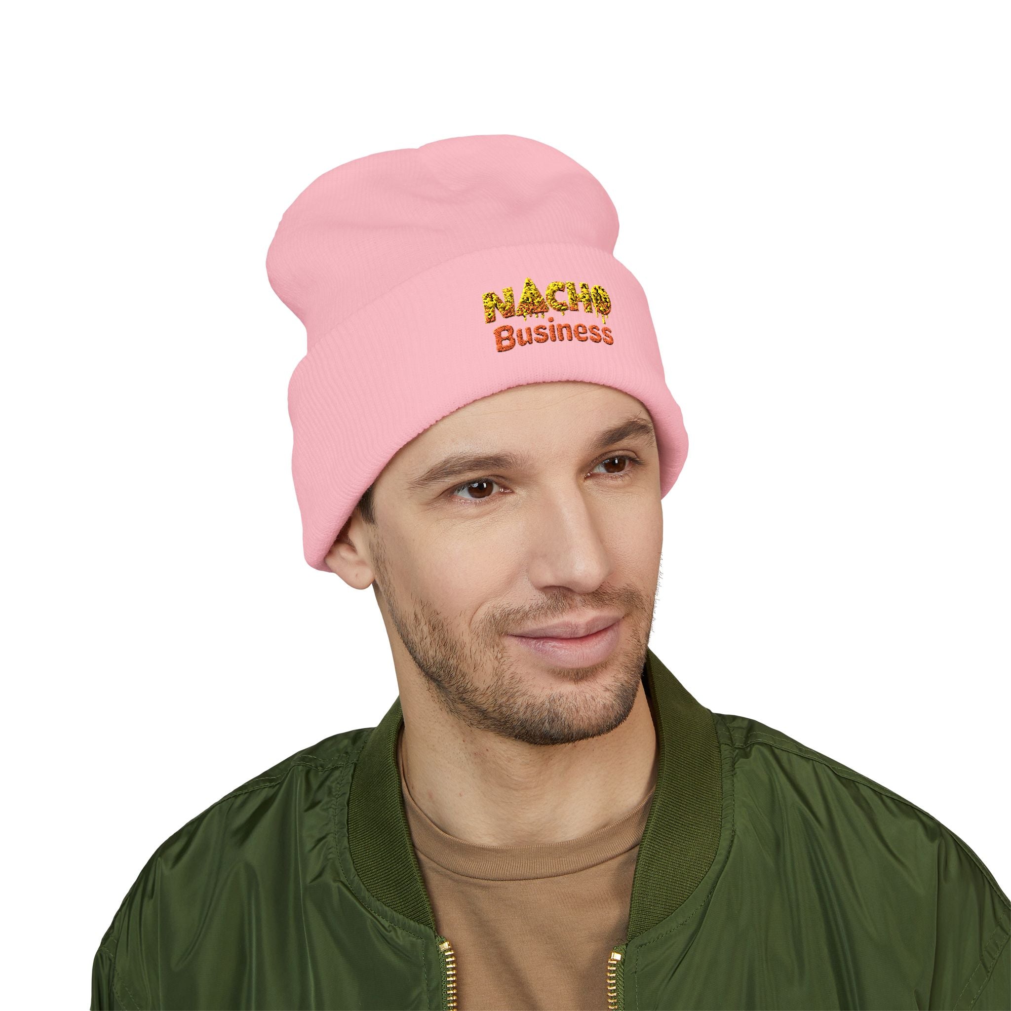Nacho Business Embroidered Classic Cuffed Beanie