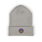 Afro Embroidered Cuffed Beanie