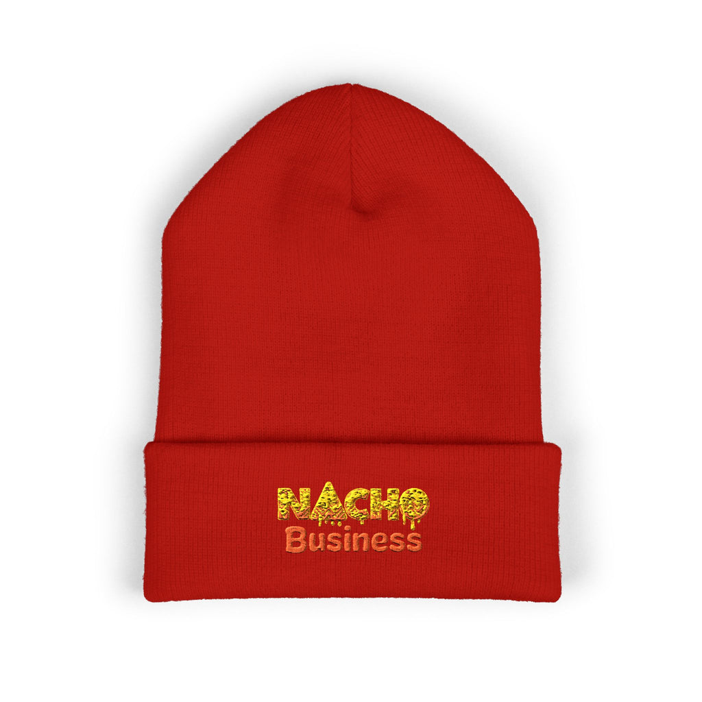 Nacho Business Embroidered Classic Cuffed Beanie