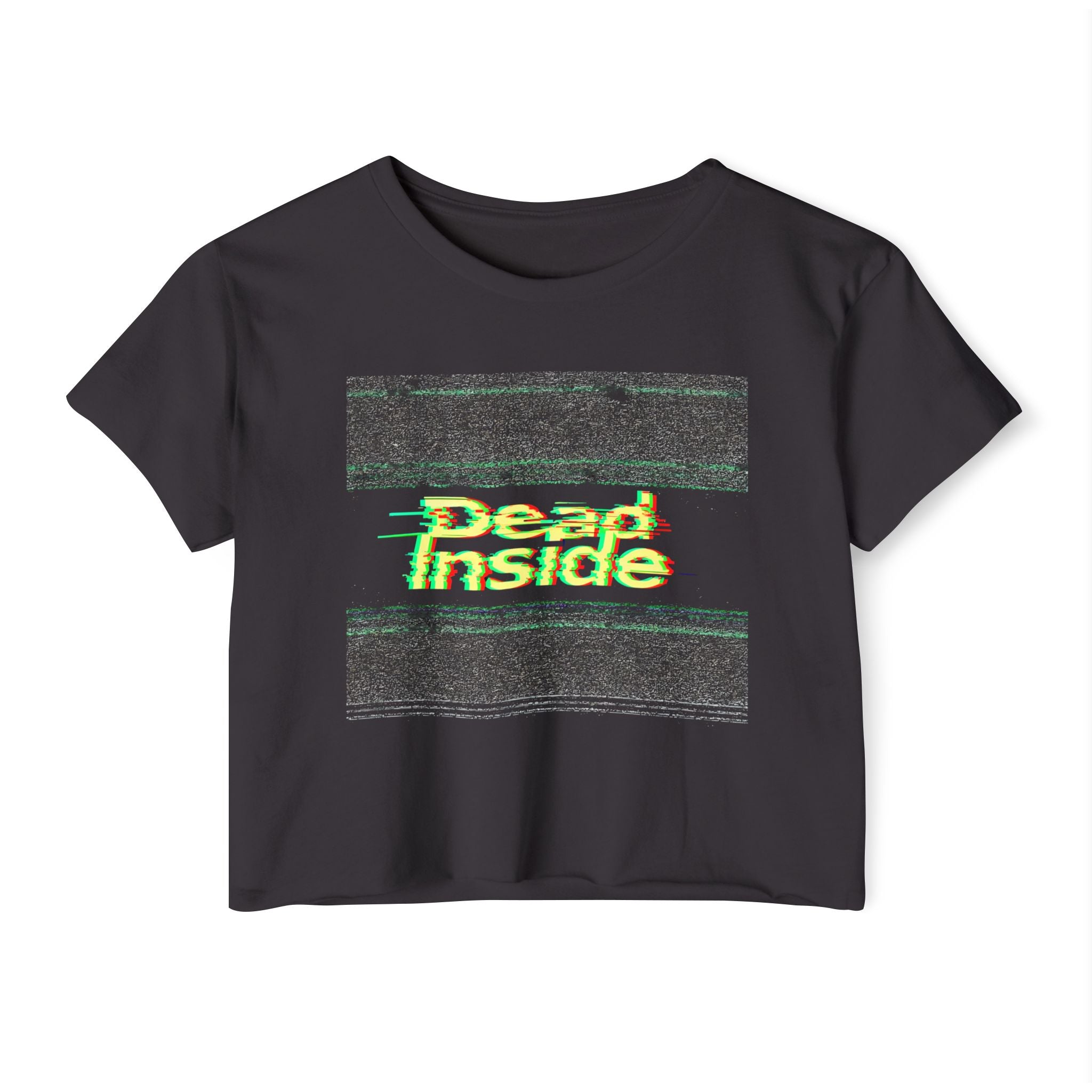 Grunge Festival Crop Top-Dead Inside