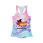 "Happy Hallo-Ween" Hotdog Costume Tie-Dye Tank