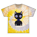 Colorful Tie Dye Cat Graphic Tee